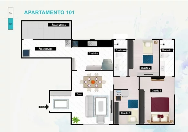 Imagem Apartamento com Área Privativa para Venda em Belo Horizonte / MG no bairro Alto Barroca