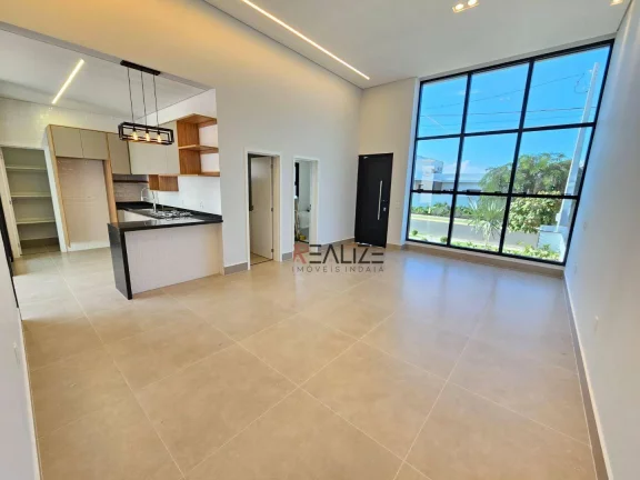 Imagem Casa moderna com 3 suítes à venda, 191 m² por R$ 1.590.000 - Condomínio Fechado - Indaiatuba/SP
