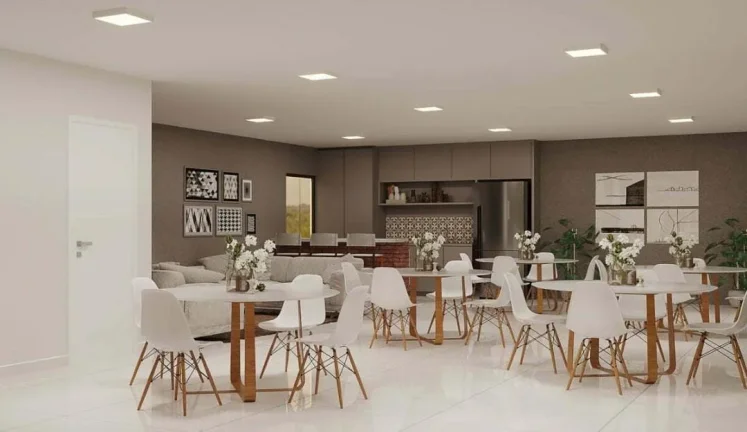 Imagem Apartamento com três quartos, três banheiros, duas vagas de garagem e lazer completo.