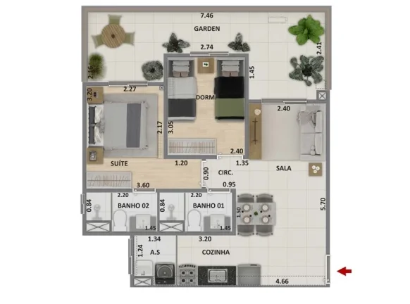 Imagem APARTAMENTO RESIDENCIAL em Rio de Janeiro - RJ, Barra Olímpica