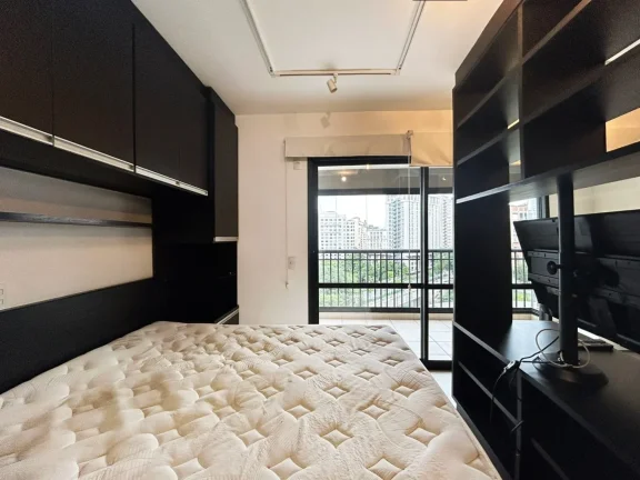 Imagem Studio de Luxo para Locação em Condomínio na Bela Vista, São Paulo-SP: 1 Quarto, 2 Salas, 1 Banheiro, 1 Vaga de Garagem!