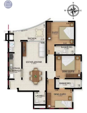 Imagem Apartamento 3 dormitórios!