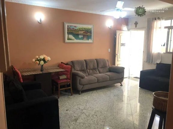 Imagem Apartamento com 3 dormitórios à venda, 87 m² por R$ 400.000,00 - Boqueirão - Praia Grande/SP
