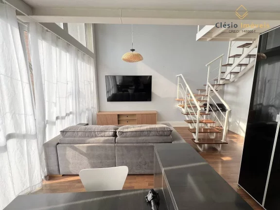 Imagem Duplex 1 Quarto | 2 Vagas | Varanda | 65m² Útil | Berrini - SP