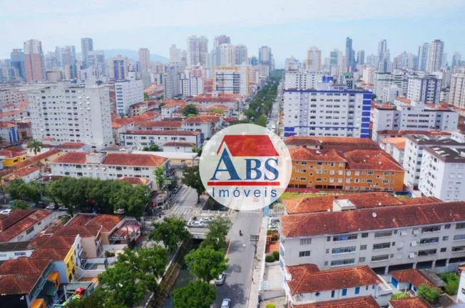 Imagem Apartamento com 2 dormitórios à venda, 70 m² por R$ 620.000 - Campo Grande - Santos/SP Lazer completo na cobertura