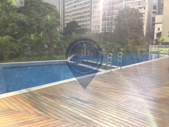 Imagem Apartamento à venda ou locação no Centro de SP: 1 quarto, 1 sala, 2 banheiros, 1 vaga de garagem, 46m² de área.