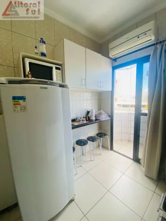 Imagem Apartamento à venda em Praia Grande-SP, bairro Ocian: 1 quarto, 1 sala, 1 banheiro, 1 vaga, 28m². Venha conferir!