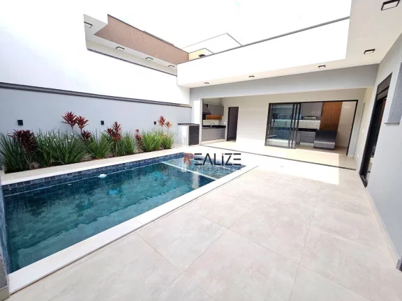 Imagem Casa moderna com 3 suítes e escritório à venda, 193 m² por R$ 1.640.000 - Condomínio Fechado - Indaiatuba/SP