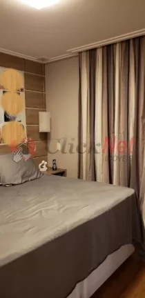 Imagem Lindo apartamento todo mobiliado à venda, de fino acabamento no Centro, São Bernardo do Campo, com 3 suítes, 3 vagas, 155 m².