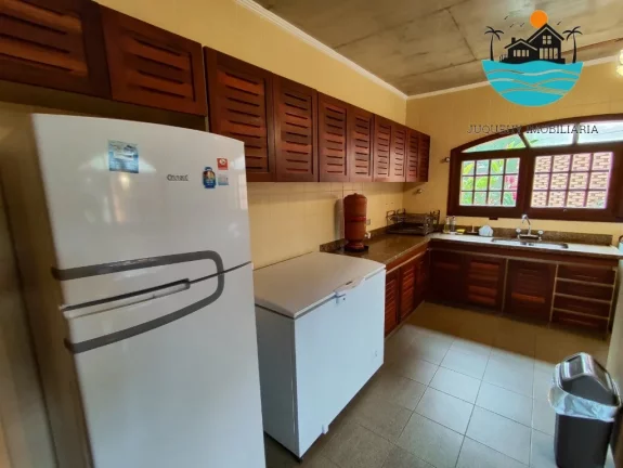 Imagem Casa para Aluguel de Temporada em Juquehy, 450 metros da praia, piscina, churrasqueira, 5 dormitórios, Max 14 pessoas | Juquehy Imobiliária