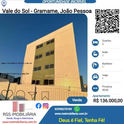 Oportunidade única apatamento no Vale do Sol - Valentina