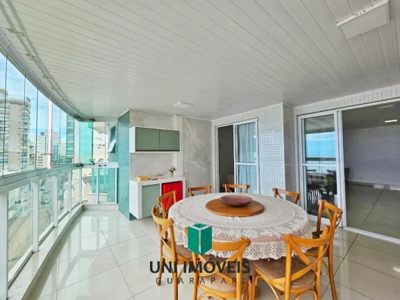 Imagem Imperdível ! Apto com vista para o mar 4 quartos/2suítes e 3 vagas de garagem na Praia do Morro .