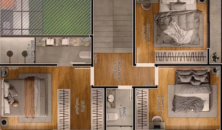 Imagem Sobrado 02 em Construção Próximo ao Parque Tingui