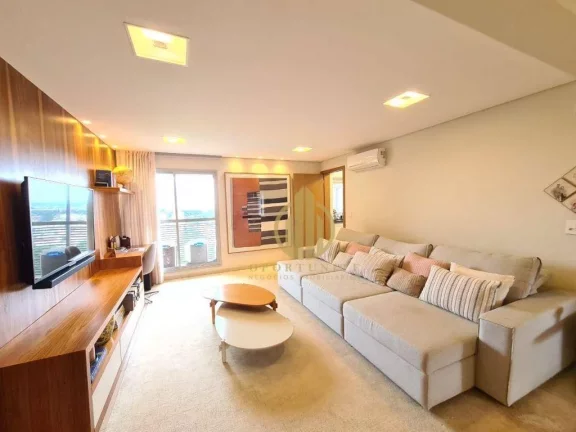 Imagem Apartamento de alto padrão com 4 suítes, 4 garagens e mobiliado.