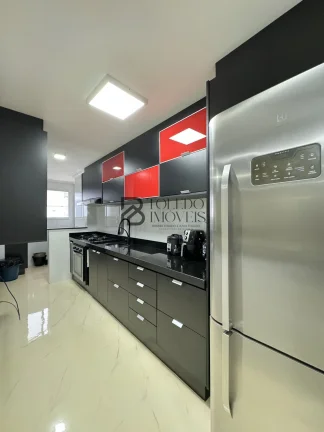 Imagem Apartamento amplo com 81m², 02 dormitórios com suite, planejado, sacada gourmet e andar alto