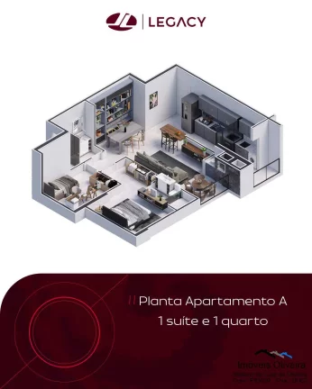 Imagem APTO COM 1 QUARTO - ED. LEGACY - CENTRO A PARTIR DE R$ 568.000,00