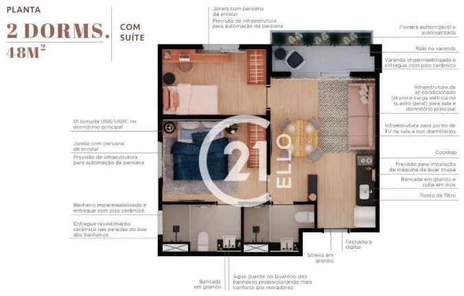 Imagem Apartamento com 2 dormitórios -Lançamento Moema