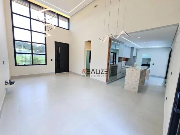 Imagem Casa térrea com escritório e banheira de hidromassagem à venda, 196 m² por R$ 1.790.000 - Condomínio London Park - Indaiatuba/São Paulo