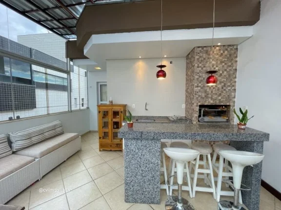 Imagem Totalmente mobiliado, sendo 2 quartos, com 1 suíte, 3 banheiros, cozinha ampla no estilo americano,...