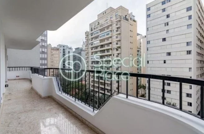 Imagem Lindo apartamento com 293m² no Jardim Paulista. Amplo living com varandas, lavabo, 04 dormitórios ...
