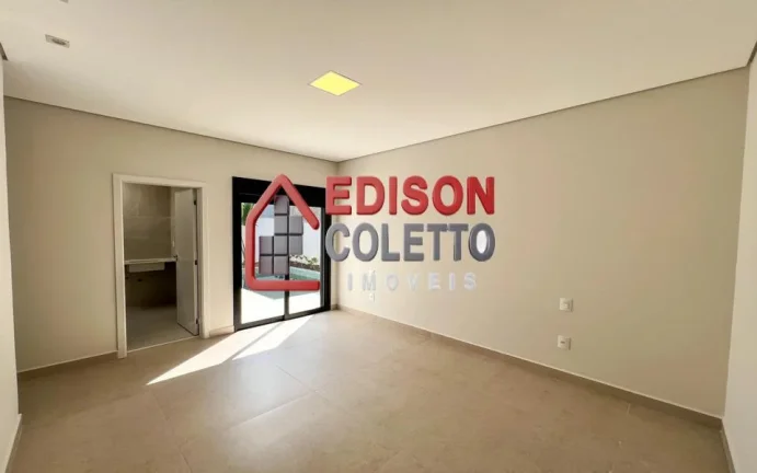 Imagem Casa nova, recém construída a venda, 3 quartos com portas balcão, persianas automatizadas, no Residencial Villa Bela Vista, em Piracicaba