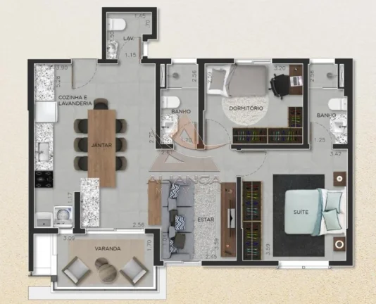 Imagem Apartamento - Ribeirão Preto - Jardim Nova Aliança