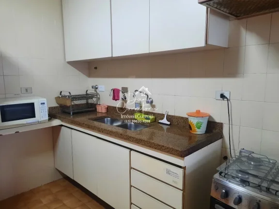Imagem Apartamento com vista para o mar e lazer, 3 quartos com suíte e 2 vagas na Pitangueiras, Guarujá-SP - 165m² de área.