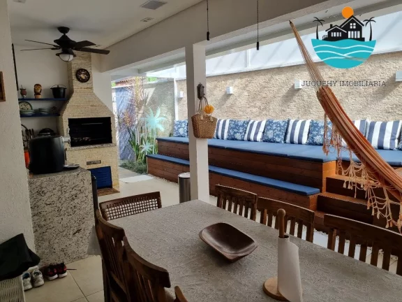 Imagem Casa em condomínio para locação em Juquehy com 4 suítes, jacuzzi privativa, 150m da praia - Acomodação 10 pessoas | Juquehy Imobiliária
