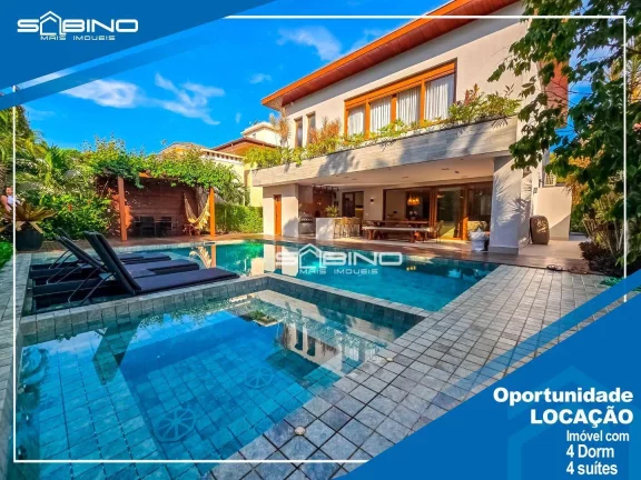 Imagem Casa para Locação Temporada, com 4 suítes, atende até 11 Pessoas - Riviera de São Lourenço – Bertioga SP
