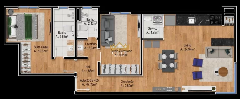 Imagem Apartamento com 2 Dormitorio(s) localizado(a) no bairro Floresta em Gramado / RIO GRANDE DO SUL Ref.:1440