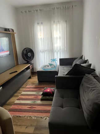 Imagem Apartamento com 78m² todo reformado a venda na Barra da Lagoa em Ubatuba, 2 dormitórios, 2 banheiros, 1 vaga.