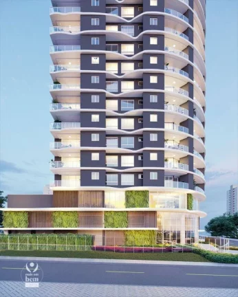 Imagem Apartamento alto padrão, sacada com churrasqueira, lavabo, 2 vagas de garagem à venda, 124 m² por R$ 1.166.014,08 - Cristo Rei - Curitiba/PR