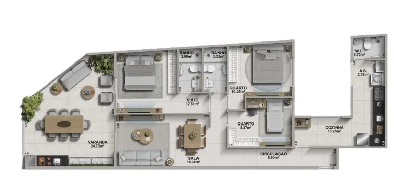 Imagem APARTAMENTO RESIDENCIAL em Rio de Janeiro - RJ, Recreio dos Bandeirantes
