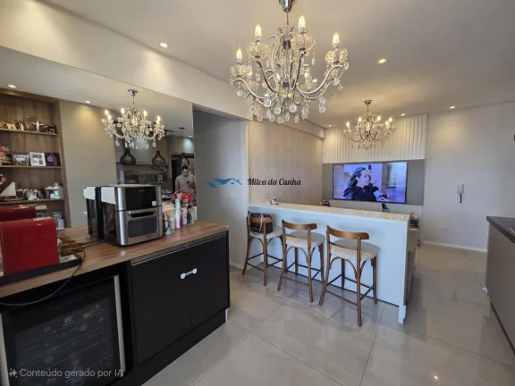 Imagem Lindo Apartamento para Venda, com 3 dormitórios, 1 Suíte, 2 vagas, Varanda Gourmet, 75m², Vila Apiaí, Santo André