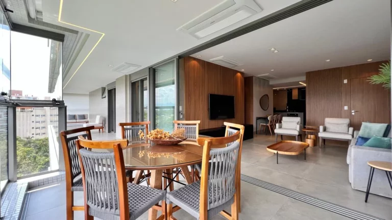 Imagem Apartamento à venda na Riviera de São Lourenço no Módulo 07: 4 quartos, 3 suítes, vista para serra e área de lazer completa!