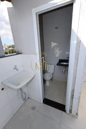 Imagem Cobertura para Venda em Santo André, Vila Scarpelli, 2 dormitórios, 1 suíte, 2 banheir