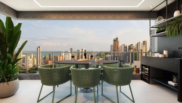 Imagem Apartamento com varanda/sacada localizado no Jardim Luna.-