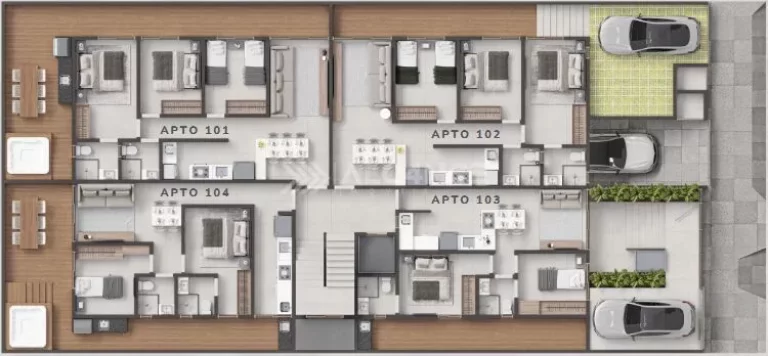 Imagem Apto - 3 Quartos - 1 Suíte - 72,32 m² - Bancários, João Pessoa/PB