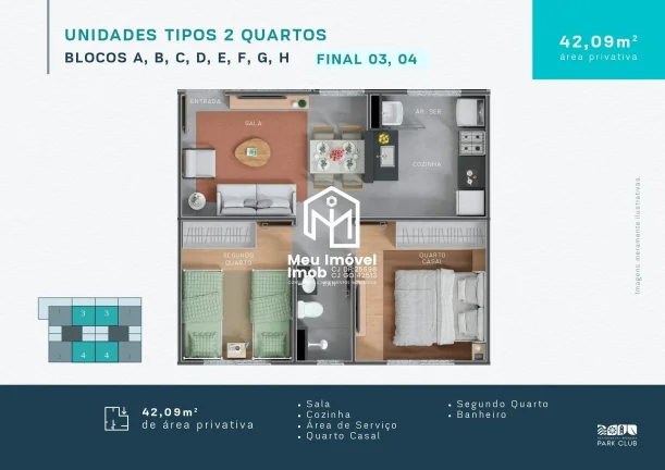 Imagem Apartamento Residencial Park Club - Luziânia GO