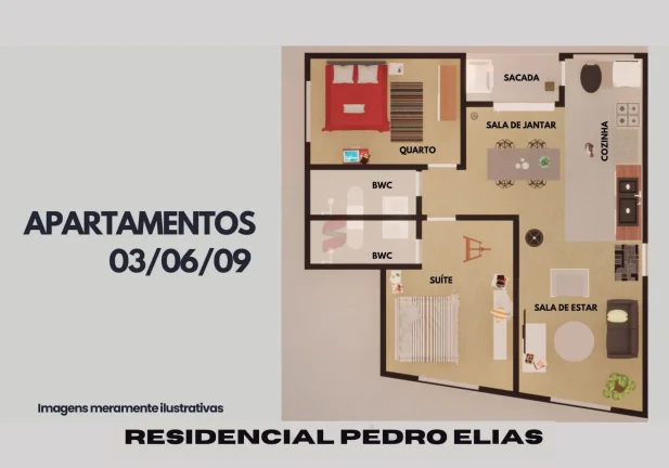 Imagem APARTAMENTO com 1 dormitório à venda com 65.85m² por R$ 359.000,00 no bairro Centro - PINHAIS / PR