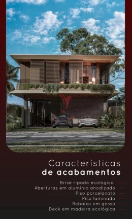 Imagem Magnífica Casa com 4 Suites, Jardim Suspenso, Piscina, 4 Vagas de Garagem,em Porto Belo