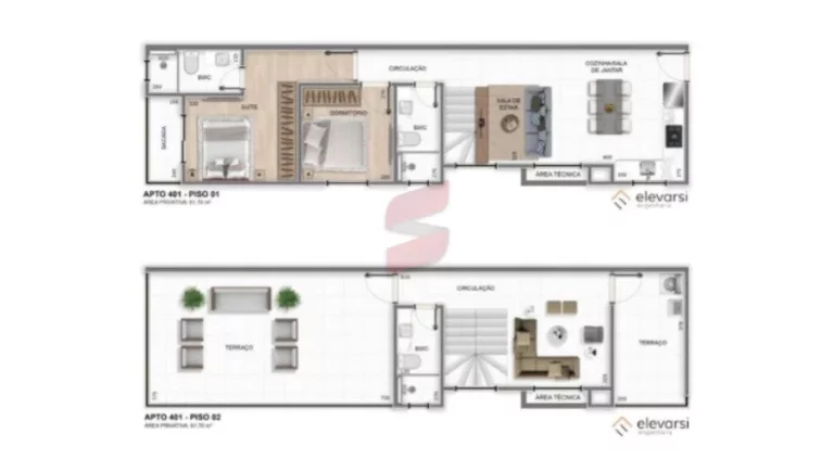 Imagem APARTAMENTO à venda com 86.2m² por R$ 790.000,00 no bairro Centro - PINHAIS / PR