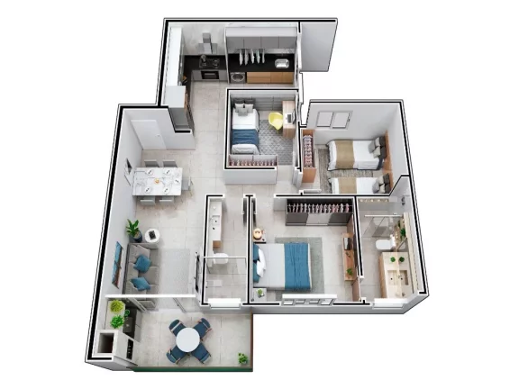 Imagem Apartamento de 3 quartos á venda no Cidade Nobre em Ipatinga