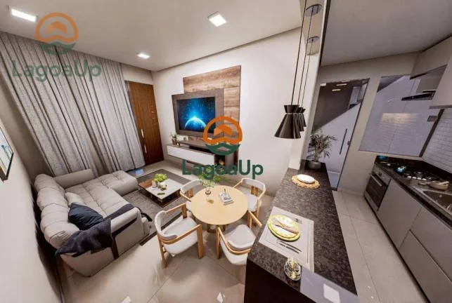 Imagem Casa com 3 dormitórios à venda, 89 m² por R$ 620.000,00 - Visão - Lagoa Santa/MG