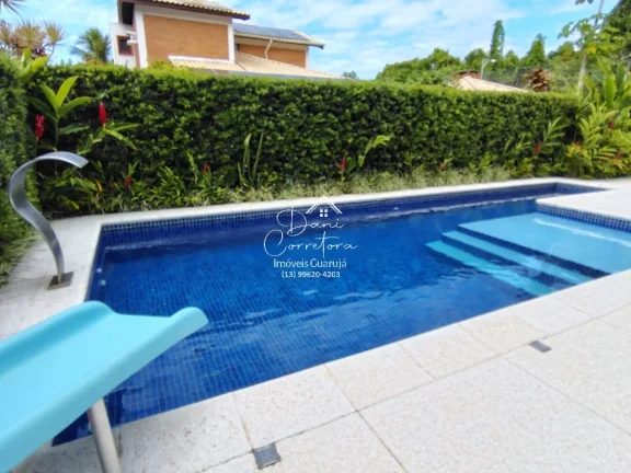 Imagem Casa de luxo em condomínio na Enseada, Guarujá-SP: 5 quartos, 5 suítes, 2 salas, 4 vagas e 390m² de área. Imperdível!