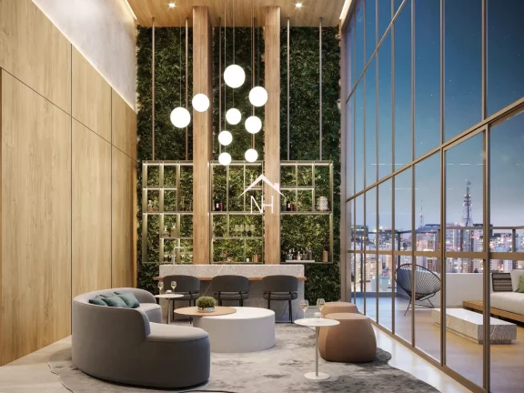 Imagem Apartamento de 142m c/3 suítes,2 vagas,terraço gourmet,coworking,fitness,brinquedoteca,bicicletário,piscina,spa,sauna,pilates,lavanderia,playground