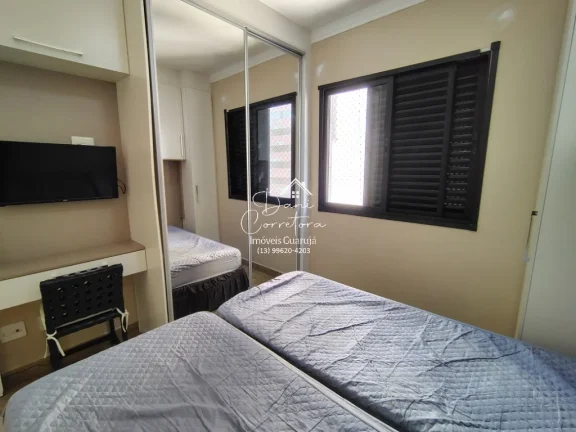 Imagem Aluguel de Apartamento de 2 Quartos com Suíte, lazer, varanda gourmet e 2 Vagas de Garagem em Pitangueiras, Guarujá-SP