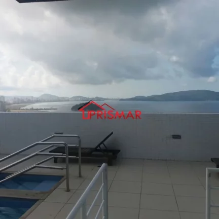 Imagem Apartamento no Itarare com vista lateral para o mar 1 vaga
