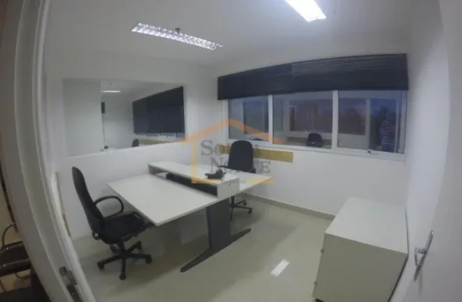 Imagem Sala comercial com 61m², unificação das unidades 1307 e 1308 (matrículas separadas), com piso em...