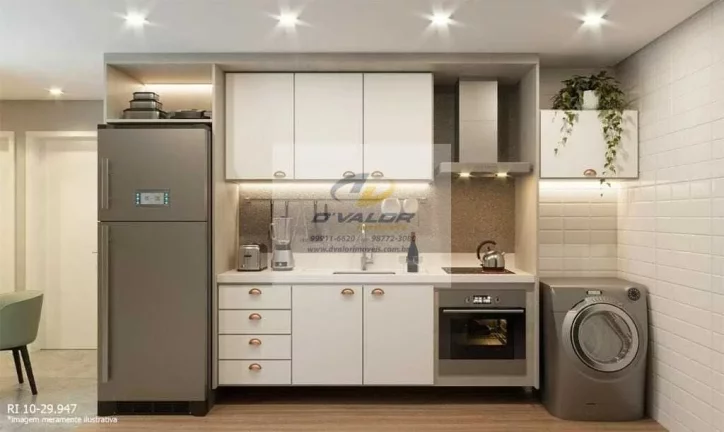 Imagem Vendo Apartamentos de 54m², 02 Quartos (sendo 01 suíte), 01 Vaga de Garagem